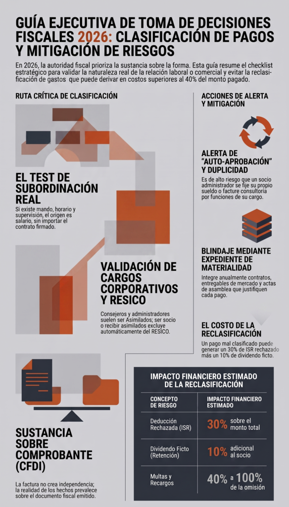 ¿Nómina, asimilados, honorarios o RESICO?
